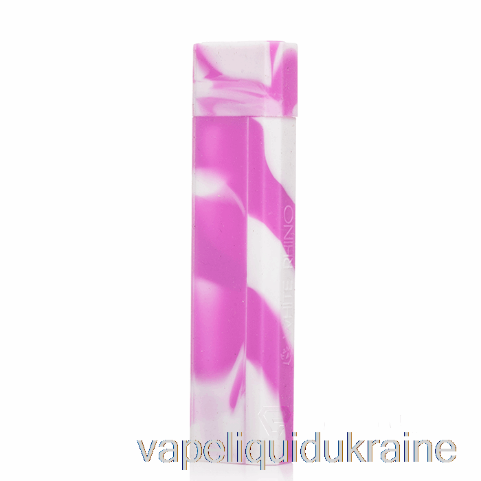 Vape Liquid Ukraine White Rhino Silicone Dab Out [Quartz] Purple White (UV Glow)